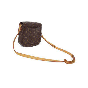Louis Vuitton Shoulder Cloud Saint Leather Bag Brown Monogram